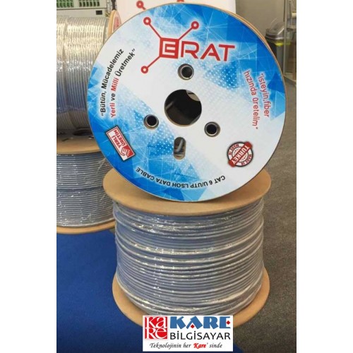 ERAT U/UTP CAT6 LSOH MAVI 500m Makara 23 AWG 4x2x23#