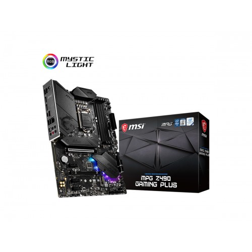MSI MPG Z490 GAMING PLUS SOKET 1200 DDR4 4800 (OC) PCI-E Gen 4 ,M.2  1x2.5G LAN