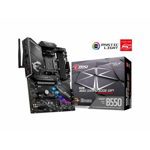 MSI MPG MPG B550 GAMING EDGE WIFI AM4 DDR4 5100(OC) HDMI DP M.2 USB3.2 WIFI RGB
