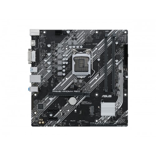 ASUS PRIME H410M-K R2.0 Intel H410 LGA1200 DDR4 2933 DVI USB3.2 mATX 64GB Ram De