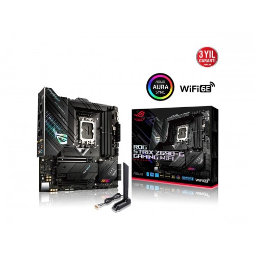 ASUS ROG STRIX Z690-G GAMING WIFI 6000MHz(OC) DDR5 Soket 1700 M.2 HDMI DP mATX