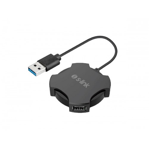 S-LINK Swapp SW-U212 Siyah USB2.0  4 Port Hub Kablolu